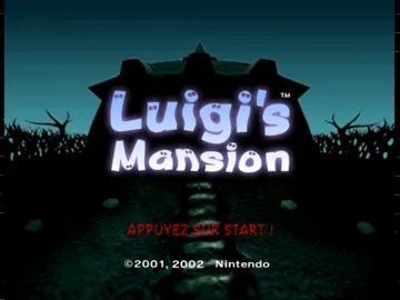 Luigi's Mansion screen shot title